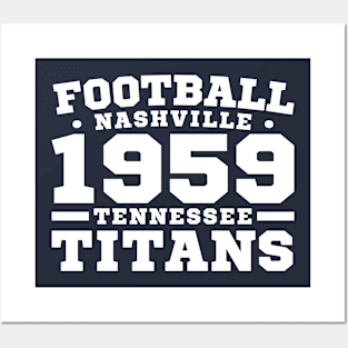 Football Nashville 1959 Tennessee Titans Posters and Art